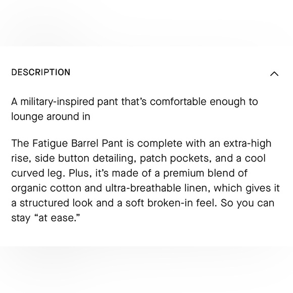 NWT Everlane The Fatigue Barrel Pants - Picture 8 of 10